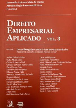 Capa do livro Direito empresarial aplicado volume 3